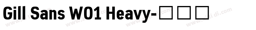 Gill Sans W01 Heavy字体转换